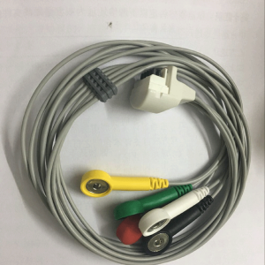 5.Mortara Compatible IEC 5 leads ECG Holter Lead-wires and cables