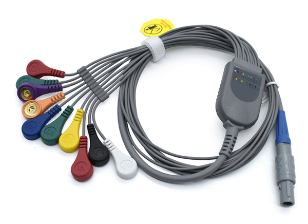 12.BiomedicalInstruments Compatible 10leads/12 leads ECG Holter Lead-wires and cables