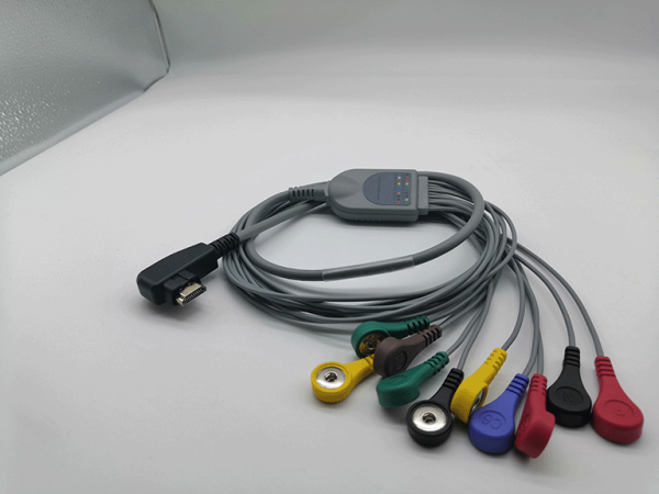 1.DMS HDMI Compatible 10 leads /12 leads  ECG Holter Lead-wires and cables
