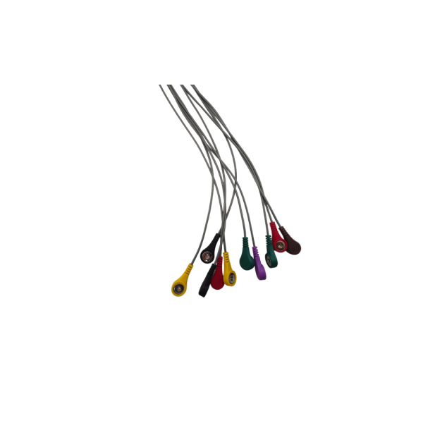 12.Norav Compatible 10leads/12 leads Holter Recorder ECG Cables and Leadwires, - Image 4