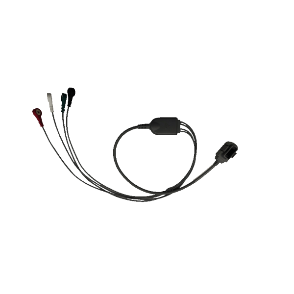 13.Norav Compatible 4 leads Holter Recorder ECG Cables and Leadwires