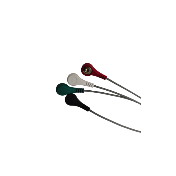 13.Norav Compatible 4 leads Holter Recorder ECG Cables and Leadwires - Image 2