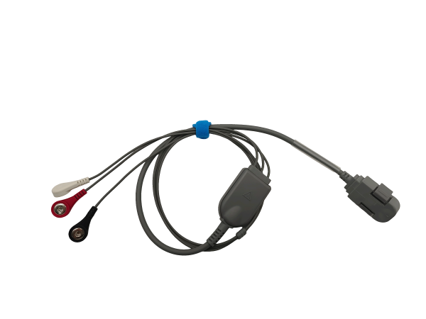 14.Norav Compatible 3 leads Holter Recorder ECG Cables and Leadwires