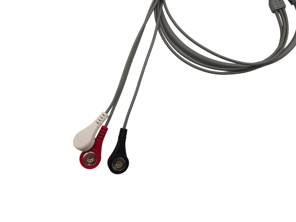 14.Norav Compatible 3 leads Holter Recorder ECG Cables and Leadwires - Image 2