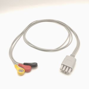 52.M&B Compatible 3 leads ECG Telemetry Leadwires