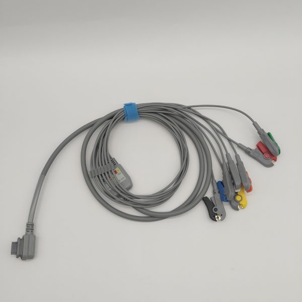 55.ge-healthcare Compatible 7 leads Holter Recorder ECG Cables and Leadwires