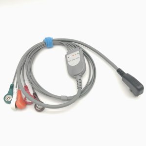 56.DMS Compatible 5 leads Holter Recorder ECG Cables and Leadwires
