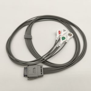 57.BI Compatible 5 leads Holter Recorder ECG Cables and Leadwires