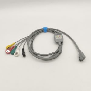 60.ge-healthcare Compatible 5 leads Holter Recorder ECG Cables and Leadwires