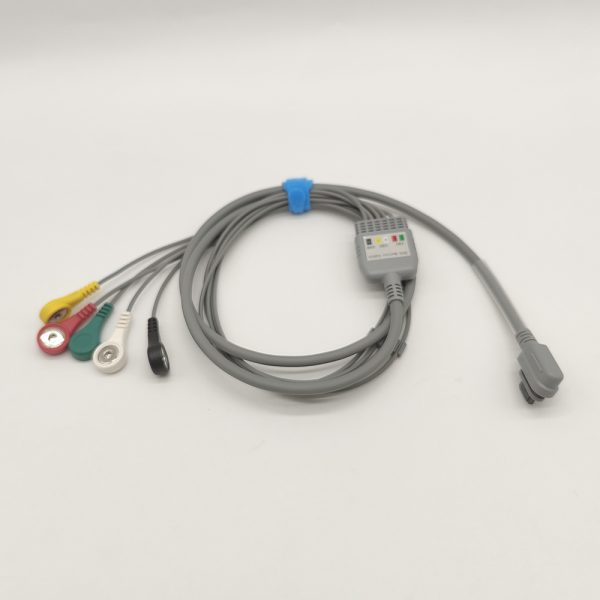 60.ge-healthcare Compatible 5 leads Holter Recorder ECG Cables and Leadwires