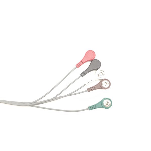 61.Philips Compatible 5 leads Holter Recorder ECG Cables and Leadwires - Image 3