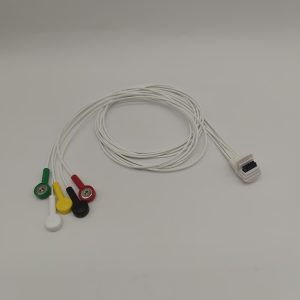 63.Mortara Compatible 5 leads Holter Recorder ECG Cables and Leadwires