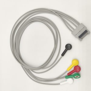 64.BTL Compatible 5 leads Holter Recorder ECG Cables and Leadwires