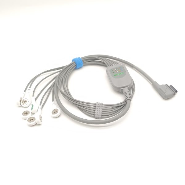 69.BI Compatible 7 leads Holter Recorder ECG Cables and Leadwires