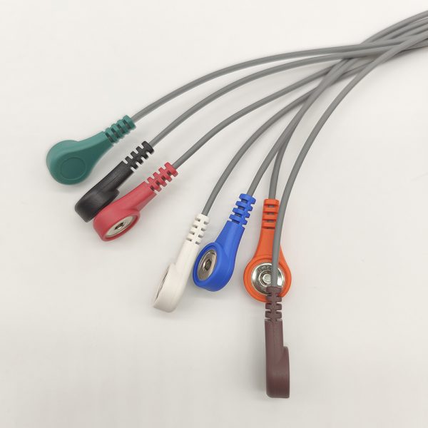 71.DMS Compatible 7 leads Holter Recorder ECG Cables and Leadwires - Image 3