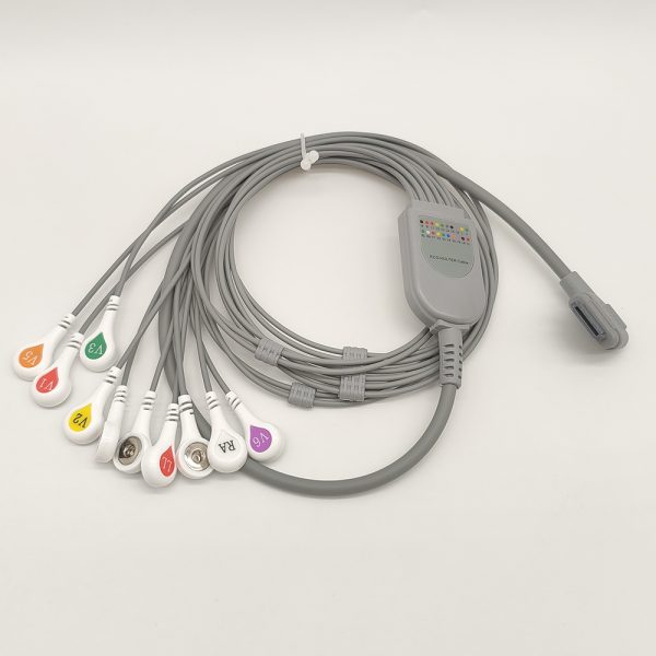 72.BI Compatible 10leads/12 leads Holter Recorder ECG Cables and Leadwires