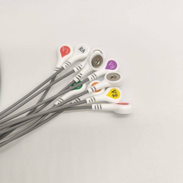 72.BI Compatible 10leads/12 leads Holter Recorder ECG Cables and Leadwires - Image 3