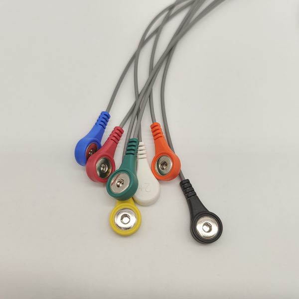 75.EDAN Compatible 5leads Holter Recorder ECG Cables and Leadwires - Image 2