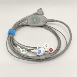76.Beneware Compatible 7 leads Holter Recorder ECG Cables and Leadwires