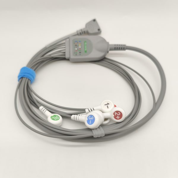76.Beneware Compatible 7 leads Holter Recorder ECG Cables and Leadwires