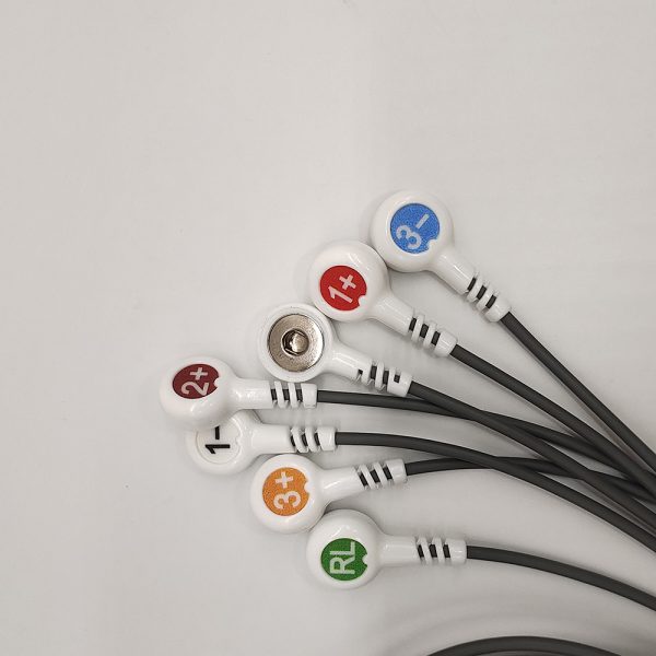 76.Beneware Compatible 7 leads Holter Recorder ECG Cables and Leadwires - Image 3