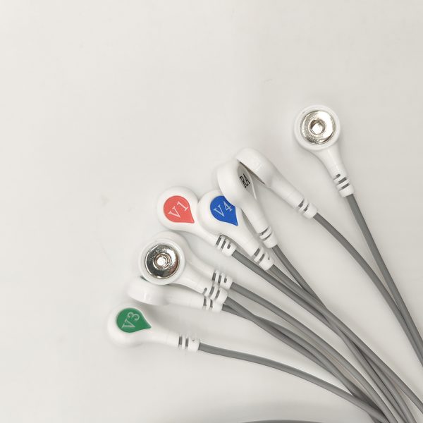 78.BI Compatible 10leads/12 leads Holter Recorder ECG Cables and Leadwires - Image 3