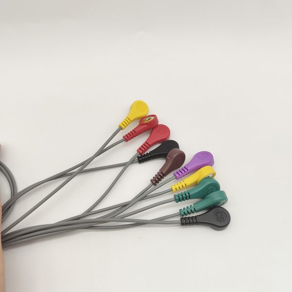 79.DMS Compatible 10leads/12 leads Holter Recorder ECG Cables and Leadwires - Image 2