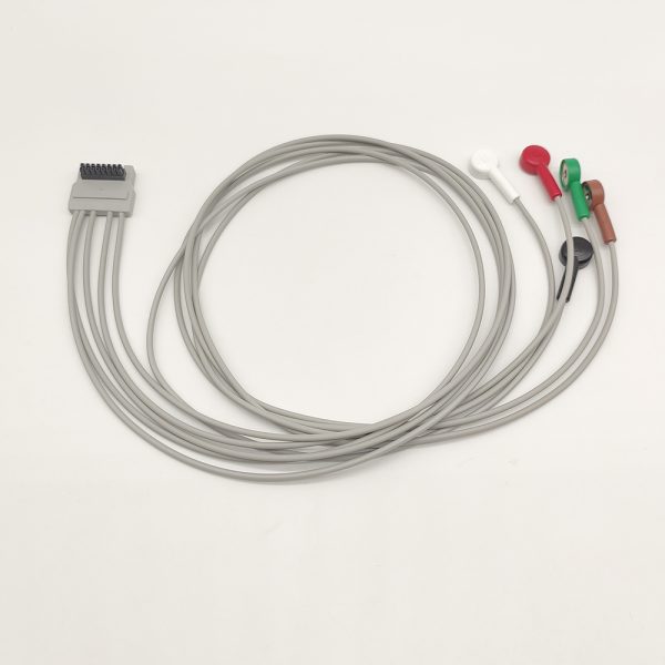 82.BORSAM Compatible 5 leads Holter Recorder ECG Cables and Leadwires