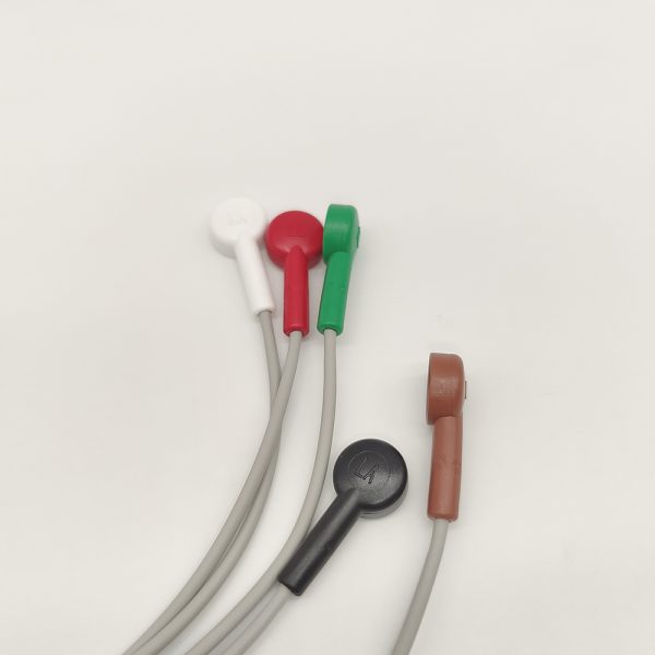 82.BORSAM Compatible 5 leads Holter Recorder ECG Cables and Leadwires - Image 3