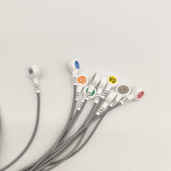 83.BORSAM Compatible 10leads/12 leads Holter Recorder ECG Cables and Leadwires - Image 4