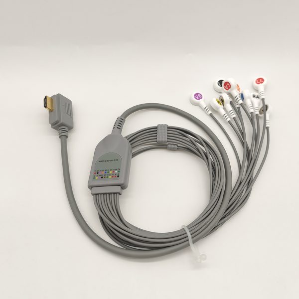 84.BORSAM Compatible 10leads/12 leads Holter Recorder ECG Cables and Leadwires