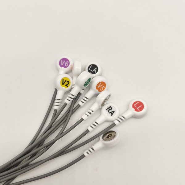 84.BORSAM Compatible 10leads/12 leads Holter Recorder ECG Cables and Leadwires - Image 4