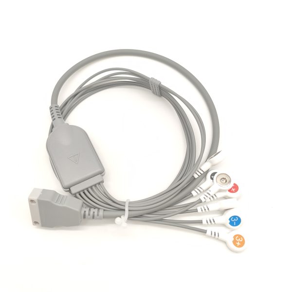 86.beneware Compatible 7 leads Holter Recorder ECG Cables and Leadwires