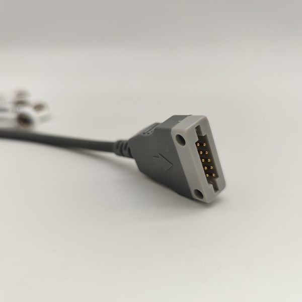 86.beneware Compatible 7 leads Holter Recorder ECG Cables and Leadwires - Image 2