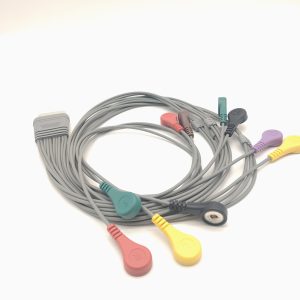 87.edan Compatible 10leads/12 leads Holter Recorder ECG Cables and Leadwires