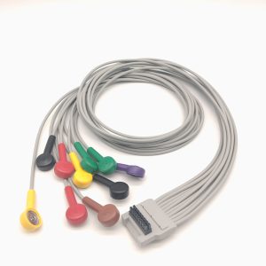 90.BTL Compatible 10leads/12 leads Holter Recorder ECG Cables and Leadwires