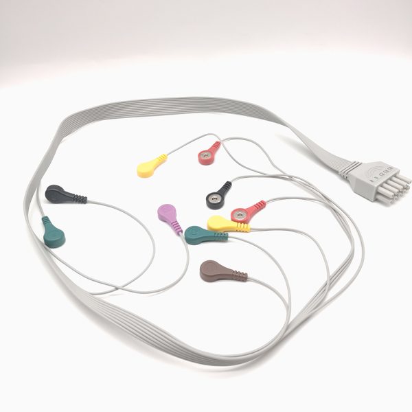 91.CONTEC Compatible 10leads/12 leads Holter Recorder ECG Cables and Leadwires