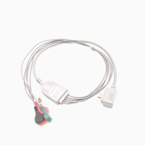 92.V&H Compatible 5 leads Holter Recorder ECG Cables and Leadwires