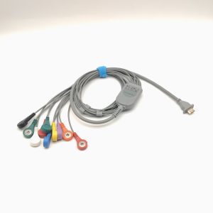 93.TZ Compatible 10leads/12 leads Holter Recorder ECG Cables and Leadwires