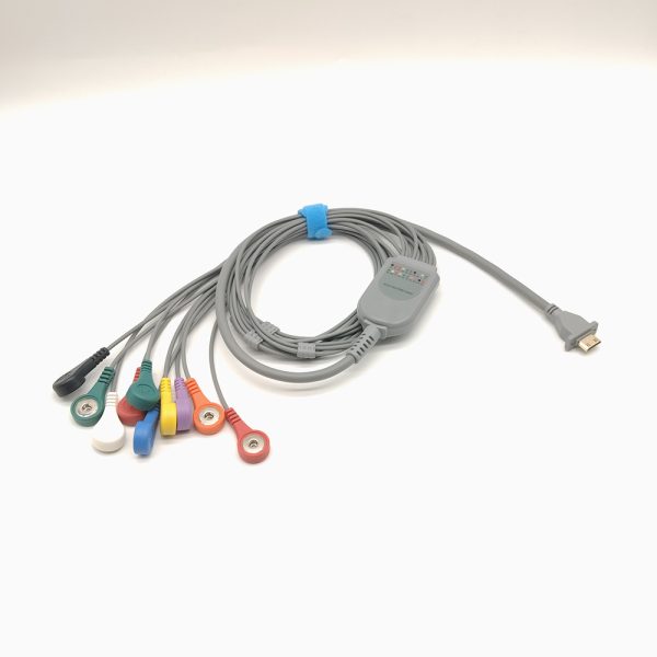 93.TZ Compatible 10leads/12 leads Holter Recorder ECG Cables and Leadwires