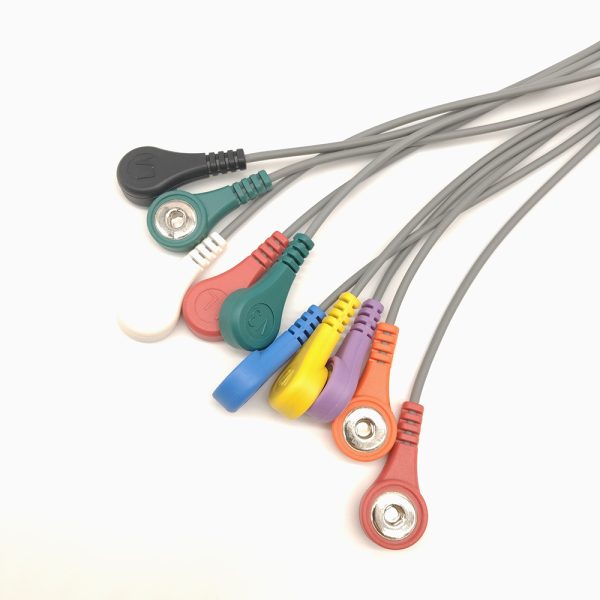 93.TZ Compatible 10leads/12 leads Holter Recorder ECG Cables and Leadwires - Image 2