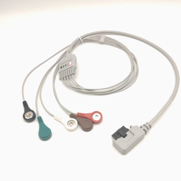 93.NorthEast Compatible 5 leads Holter Recorder ECG Cables and Leadwires