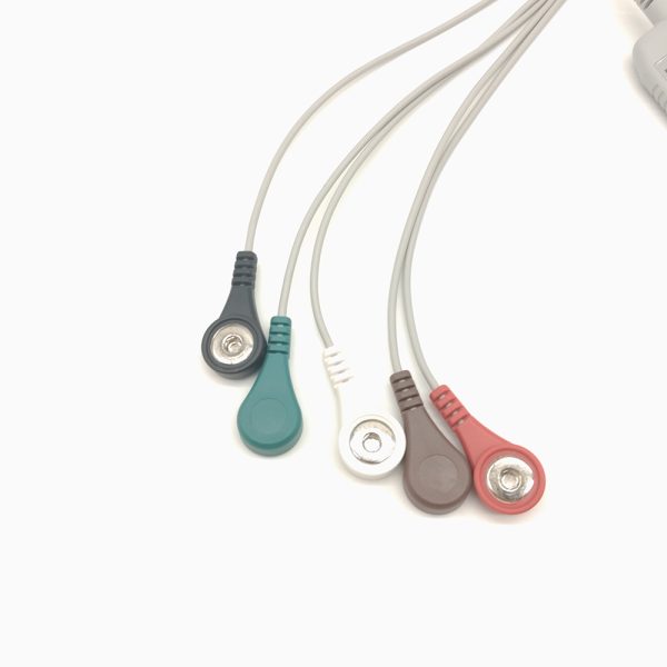 93.NorthEast Compatible 5 leads Holter Recorder ECG Cables and Leadwires - Image 2