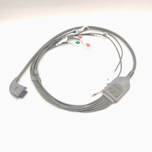 96.BI Compatible 10leads/12 leads Holter Recorder ECG Cables and Leadwires