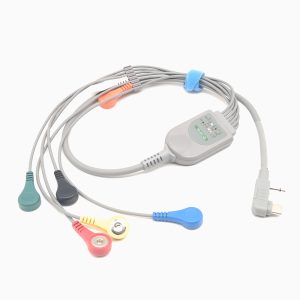 98.general Compatible 7 leads Holter Recorder ECG Cables and Leadwires
