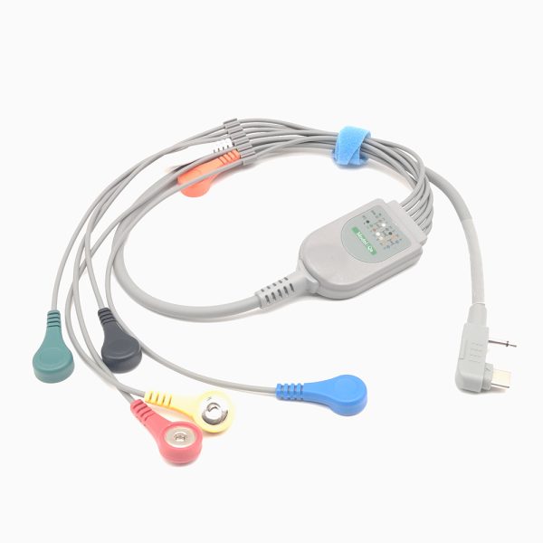98.general Compatible 7 leads Holter Recorder ECG Cables and Leadwires