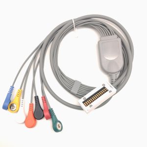 104.Compatible 7 leads Holter Recorder ECG Cables and Leadwires
