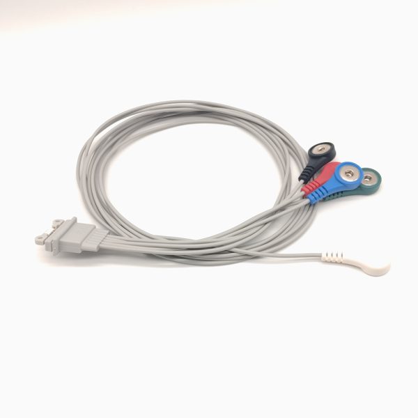 105.Schiller Compatible 5 leads Holter Recorder ECG Cables and Leadwires