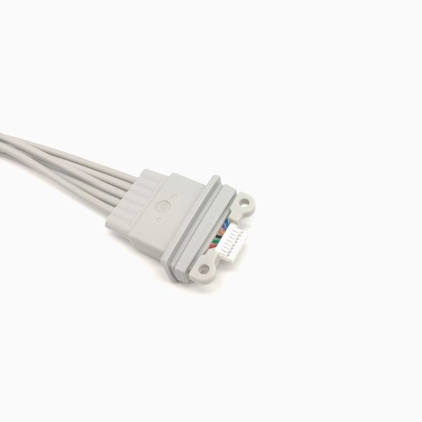 105.Schiller Compatible 5 leads Holter Recorder ECG Cables and Leadwires - Image 3