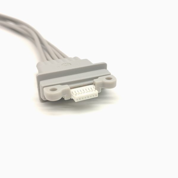105.Schiller Compatible 5 leads Holter Recorder ECG Cables and Leadwires - Image 4